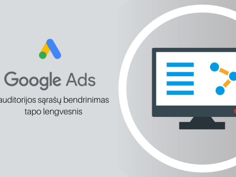 „Google Ads“ įgalino auditorijų sąrašų bendrinimą tarp valdytojo administruojamų paskyrų