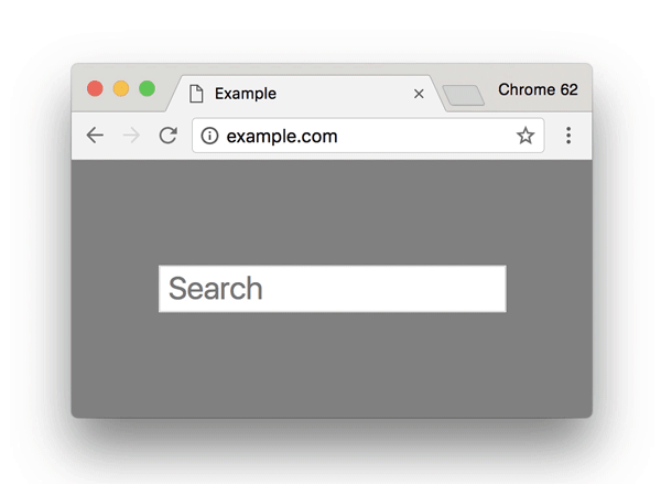 Google Chrome naršyklės įspėjimas apie nesaugią prieigą puslapyje