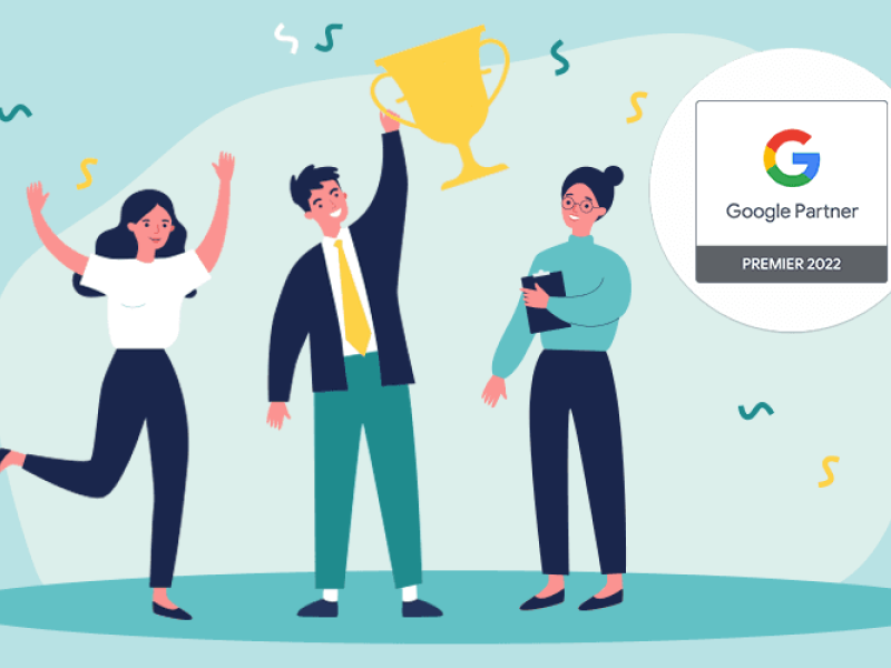 2022 m. vasario mėnesį skaitmeninės rinkodaros agentūrai „Verslo idėjų partneriai“ suteiktas „Google Premier Partner“ partnerio statusas