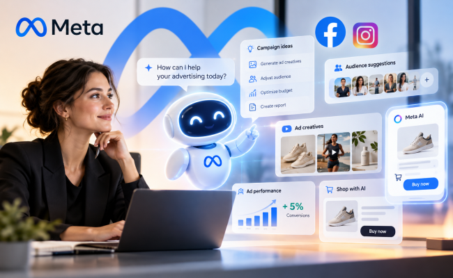 „Meta“ pristatė naujus AI reklamos įrankius: kas keičiasi?