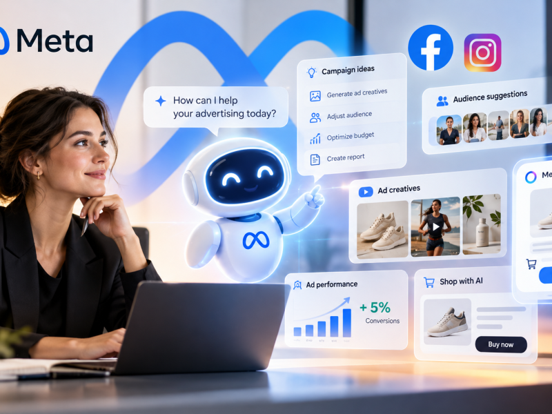 „Meta“ pristatė naujus AI reklamos įrankius: kas keičiasi?