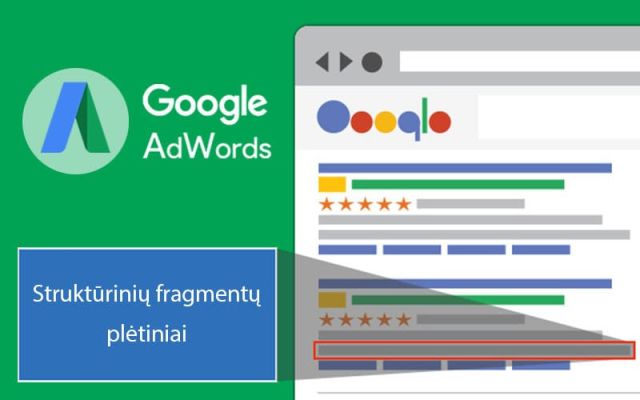 Kuo „AdWords“ struktūrinių fragmentų plėtiniai naudingi jūsų verslui?
